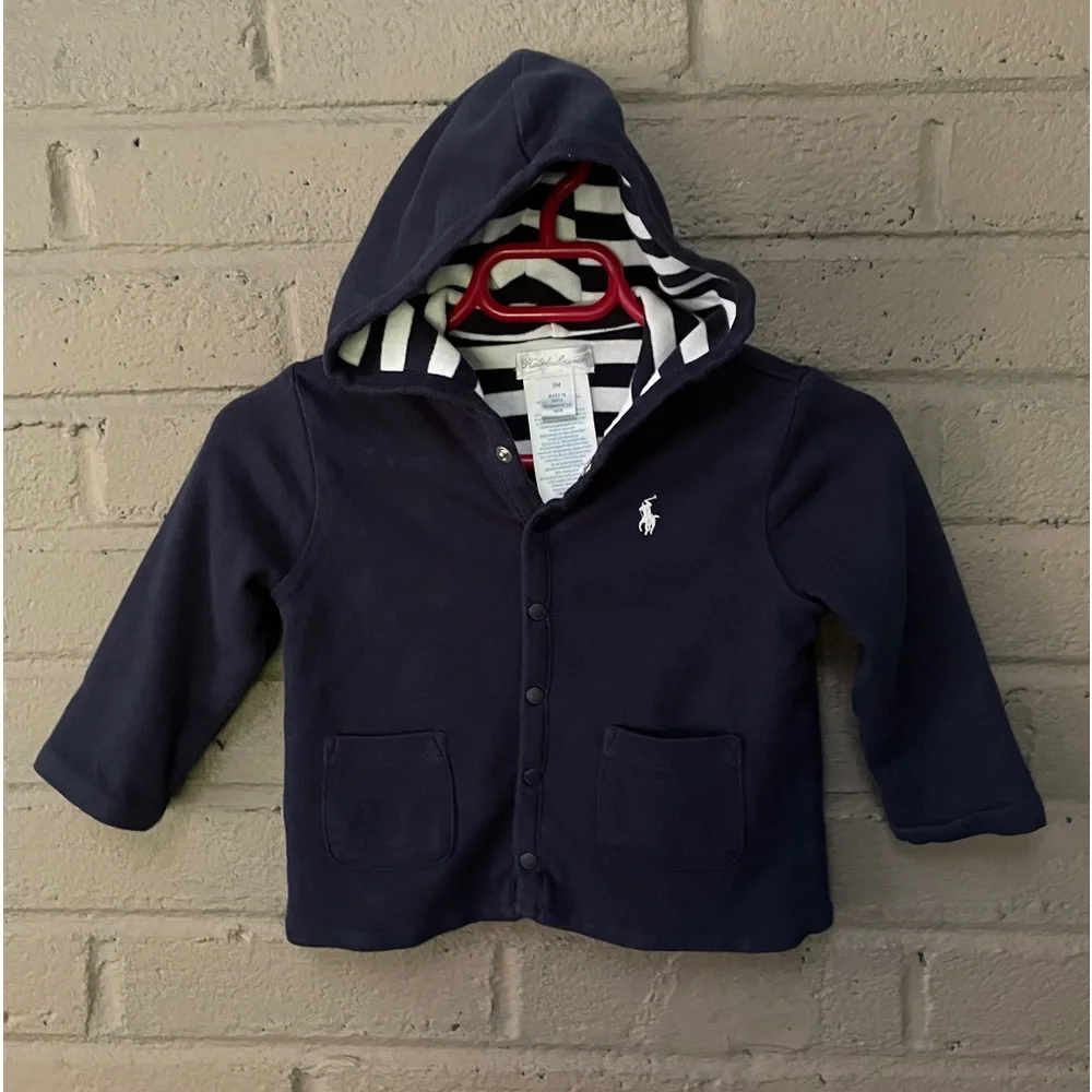 Ralph Lauren NWOT reversible hoodie 9 months